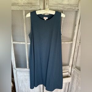 Navy LuLaRoe Charlotte Style tank dress